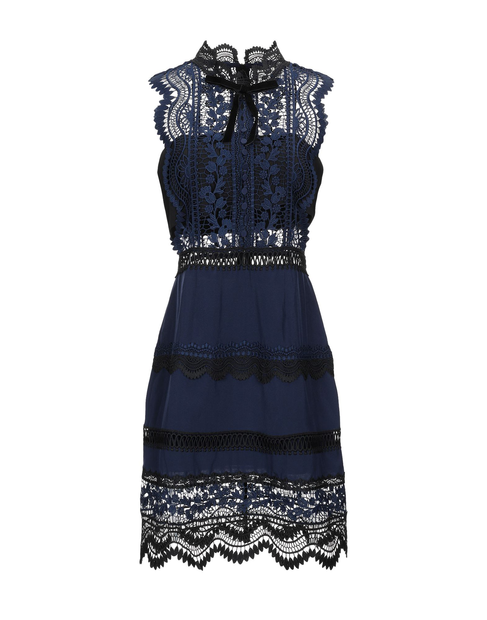 self portrait dark blue dress