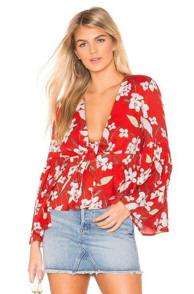 Shop Bb Dakota Jack By  Tiger Lily Blouse In Red