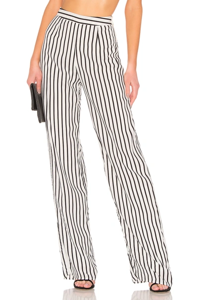 Shop Nbd X Naven Cara Pants In White. In Black White Stripe