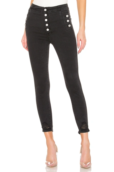 Shop J Brand X Revolve Natasha Sky High Crop Skinny In Bellatrix Destruct