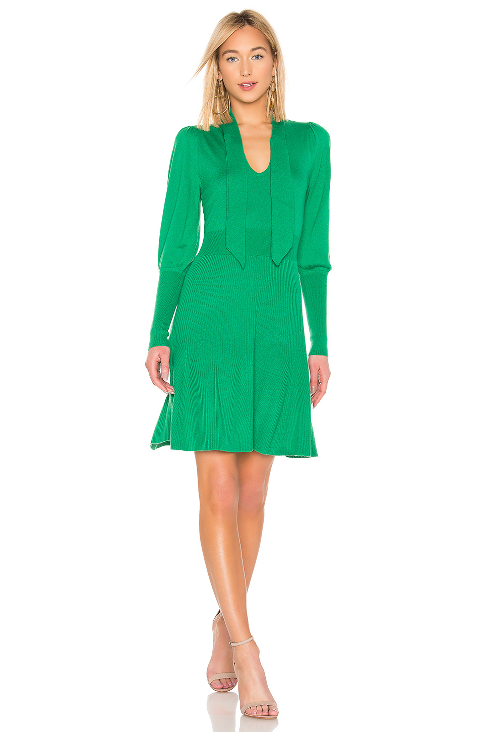 bcbg juliette sleeve sweater dress