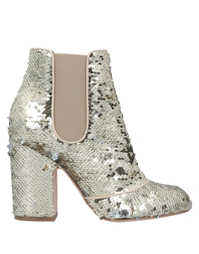 Shop Laurence Dacade Ankle Boots In Gold