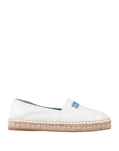 Shop Prada Espadrilles In White