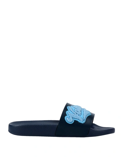 Shop Valentino Sandals In Dark Blue