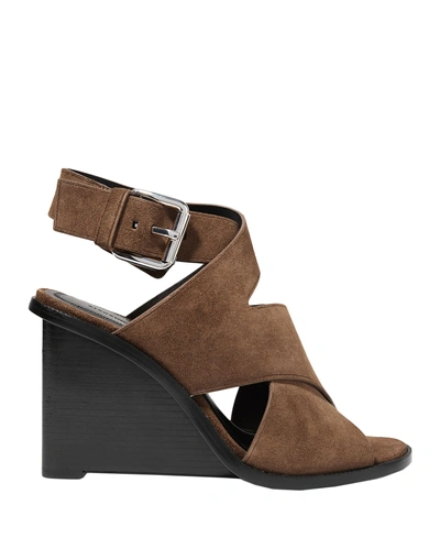 Shop Alexander Wang Sandals In Camel