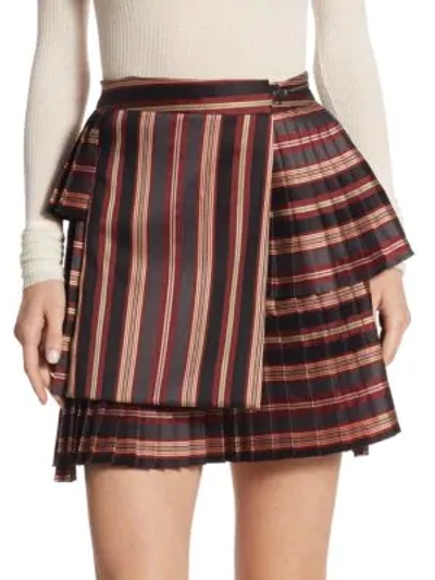 Shop Zimmermann Folly Uniform Striped Skirt In Multi