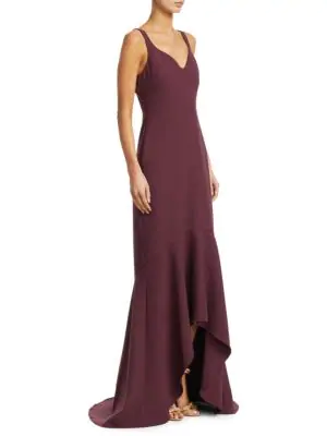 cinq a sept red sade gown