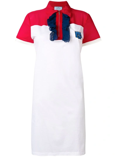 Shop Prada T-shirt Dress - White