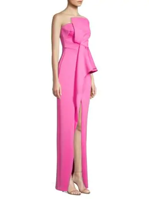 black halo pink dress