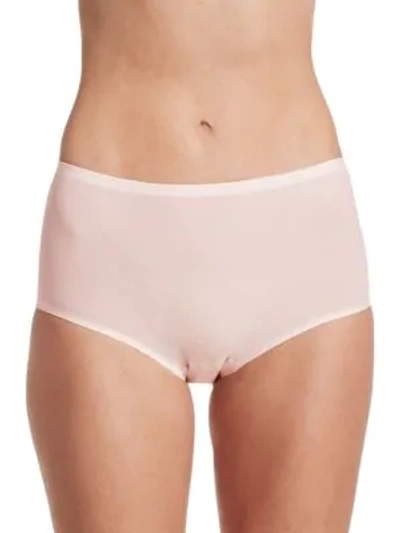 Shop Chantelle Soft Stretch One Size Seamless High-rise Briefs In Blushing Pink