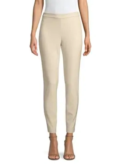 Shop Lafayette 148 Acclaimed Stretch Murray Cropped Pant In Sand