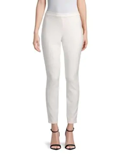 Shop Lafayette 148 Acclaimed Stretch Murray Cropped Pant In White