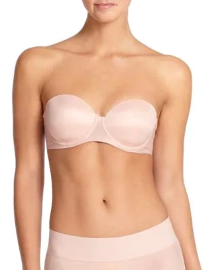 Shop Wolford Women's Sheer Touch Bandeau Bra In Rosepowder