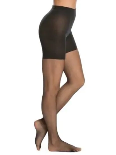 Shop Spanx Women's Uptown Tight-end Micro-fishnet Tights In Black