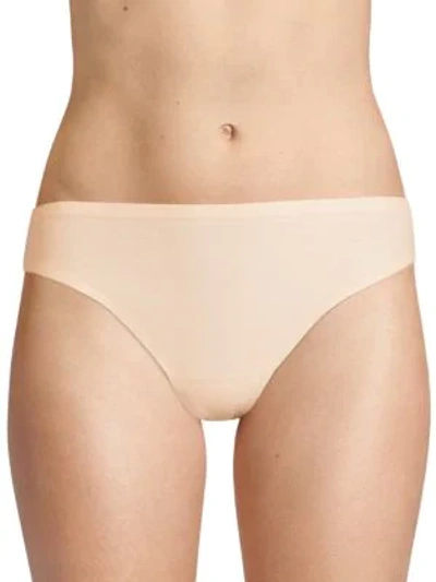 Shop Chantelle Women's Soft Stretch Seamless Regular Rise Thong In Nude Blush