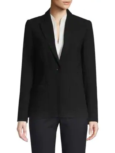 Shop Elie Tahari Women's Wendy Fluid Crepe Jacket In Black