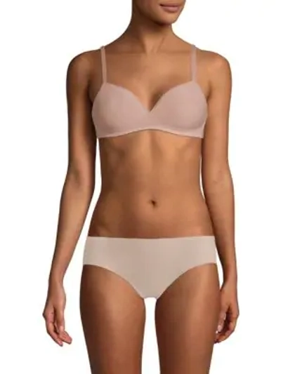 Shop Hanro Smooth Illusion Spacer Soft Cup Bra In Nature