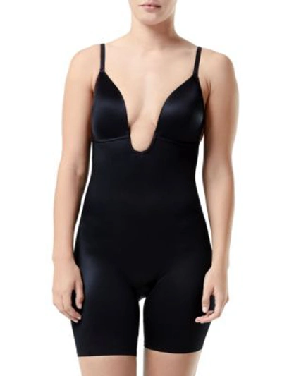 SPANX Women's Suit Your Fancy Low Back Bodysuit, Very Black, Large