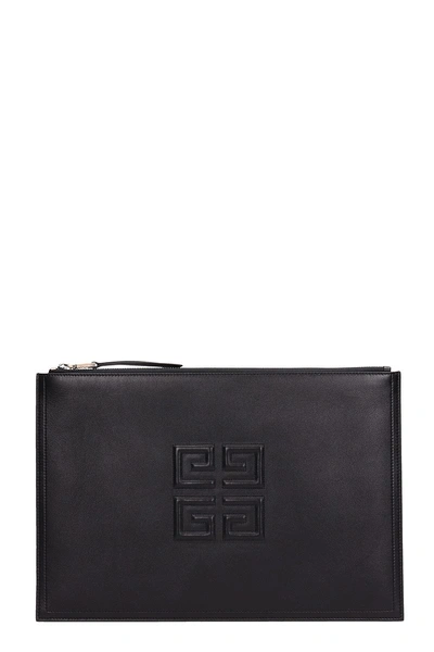 Shop Givenchy Black Emblem Large 4 G Pouch