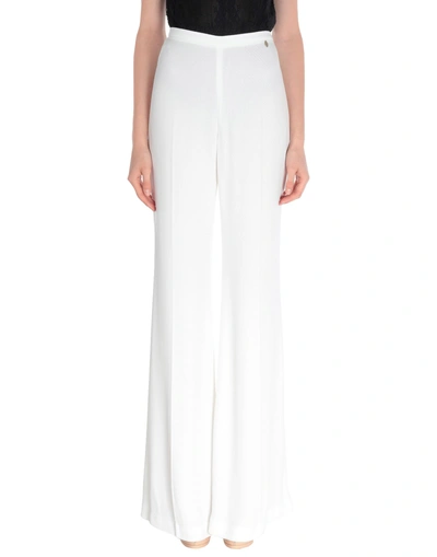 Shop Elisabetta Franchi Casual Pants In White