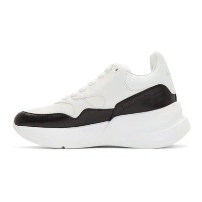 Shop Alexander Mcqueen Black And White Oversized Sneakers In 9034 Wh/bl