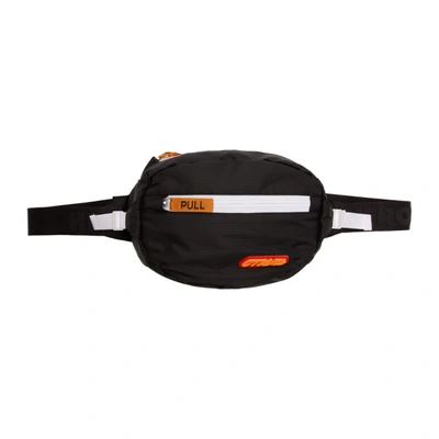 Shop Heron Preston Black & Orange Padded 'style' Fanny Pack