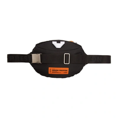 Shop Heron Preston Black & Orange Padded 'style' Fanny Pack