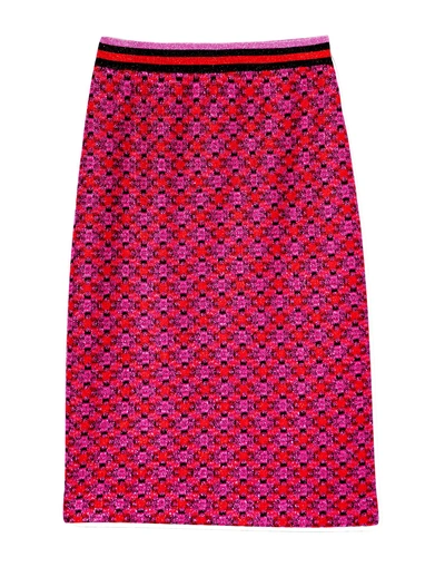Shop Missoni Knee Length Skirt In Fuchsia