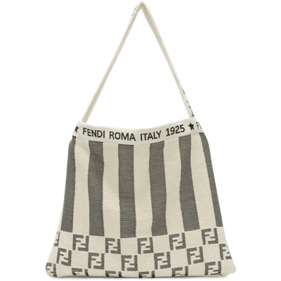 Shop Fendi Off-white 'forever ' Towel