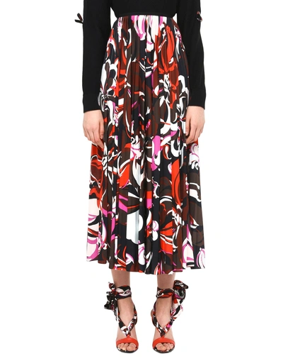 Shop Emilio Pucci Maxi Skirts In Black