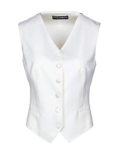 Shop Dolce & Gabbana Tops In Ivory