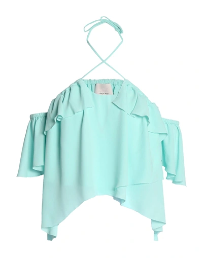 Shop Cinq À Sept Blouses In Light Green