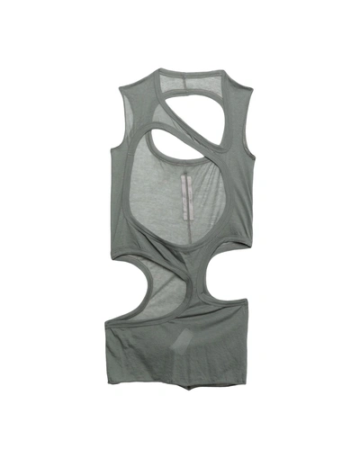 Shop Rick Owens Tank Top In Military Green