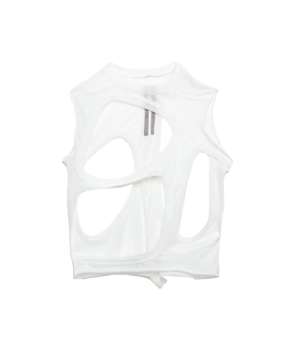 Shop Rick Owens Tank Top In White