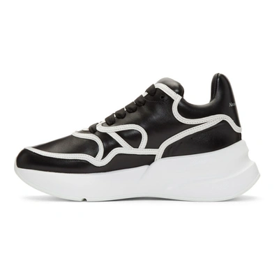 Shop Alexander Mcqueen Black And White Oversized Sneakers In 1006 Blkwht