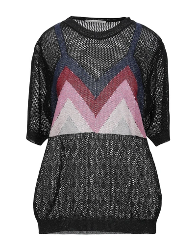 Shop Marco De Vincenzo Woman Sweater Black Size 6 Acetate, Polyester, Polyamide