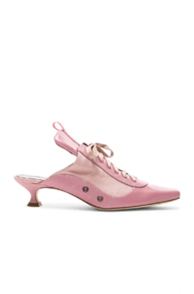 Shop Sies Marjan Alice Lace Up Mule In Pink In Soft Pink