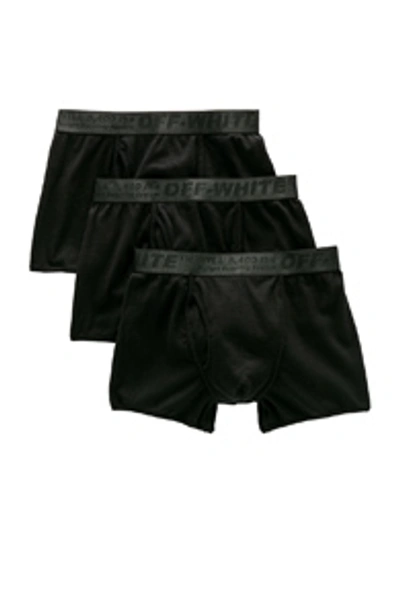 Shop Off-white Boxer Shorts 3-pack In Black