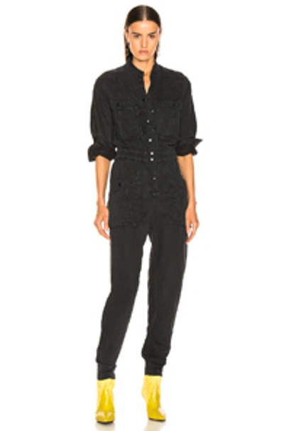 Shop Isabel Marant Étoile Lashay Jumpsuit In Faded Black