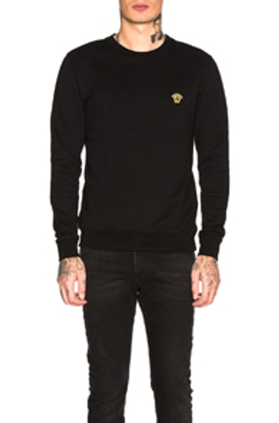 Shop Versace Basic Medusa Sweatshirt In Black