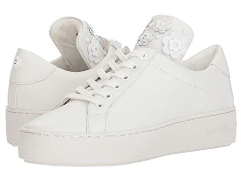 mindy floral appliqué leather sneaker