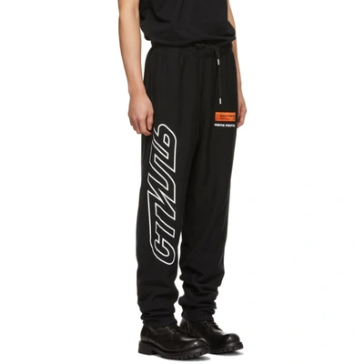 Shop Heron Preston Black Style Lounge Pants In 1001 Blackw