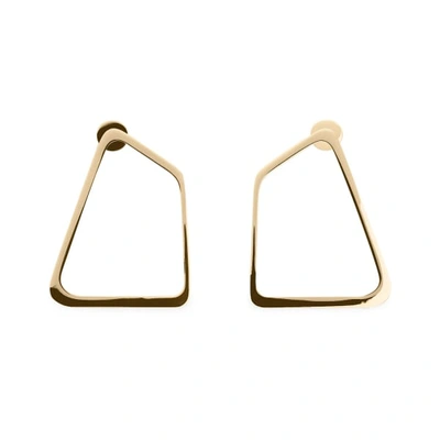 Shop Ekria Indochine Earrings Shiny Yellow Gold