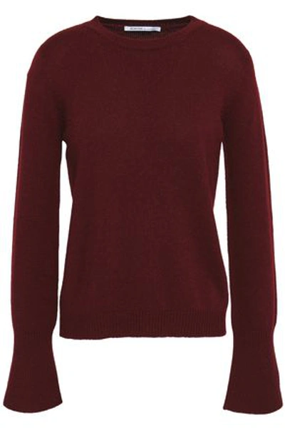 Shop Agnona Woman Cashmere Sweater Burgundy