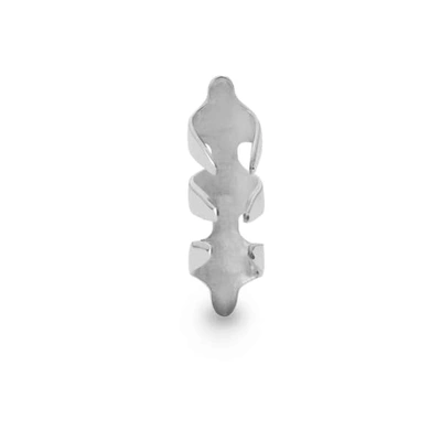 Shop Ekria Stone Age Bone Mini Ear Cuff Shiny White Gold