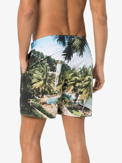 Shop Orlebar Brown Bulldog Resort Print Swim Shorts In Multicoloured