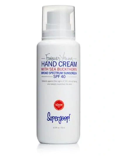 Shop Supergoop Forever Young Hand Cream With Sea Buckthorn Spf 40