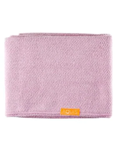 Shop Aquis Lisse Luxe Long Hair Towel In Desert Rose