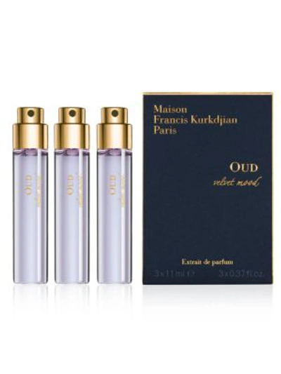 Shop Maison Francis Kurkdjian 3-piece Oud Velvet Mood Extrait De Parfum Refill Set/0.37oz