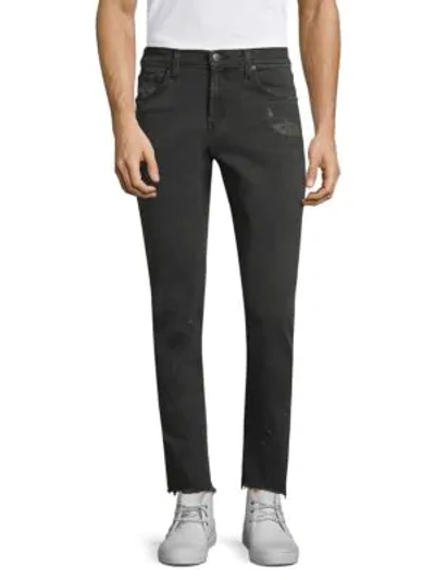 Shop J Brand Tyler Tapered Slim-fit Ripped Jeans In Glauconite